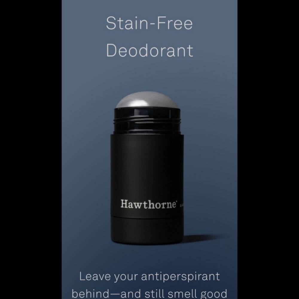 NWT Hawthorne Mens Natural Deodorant